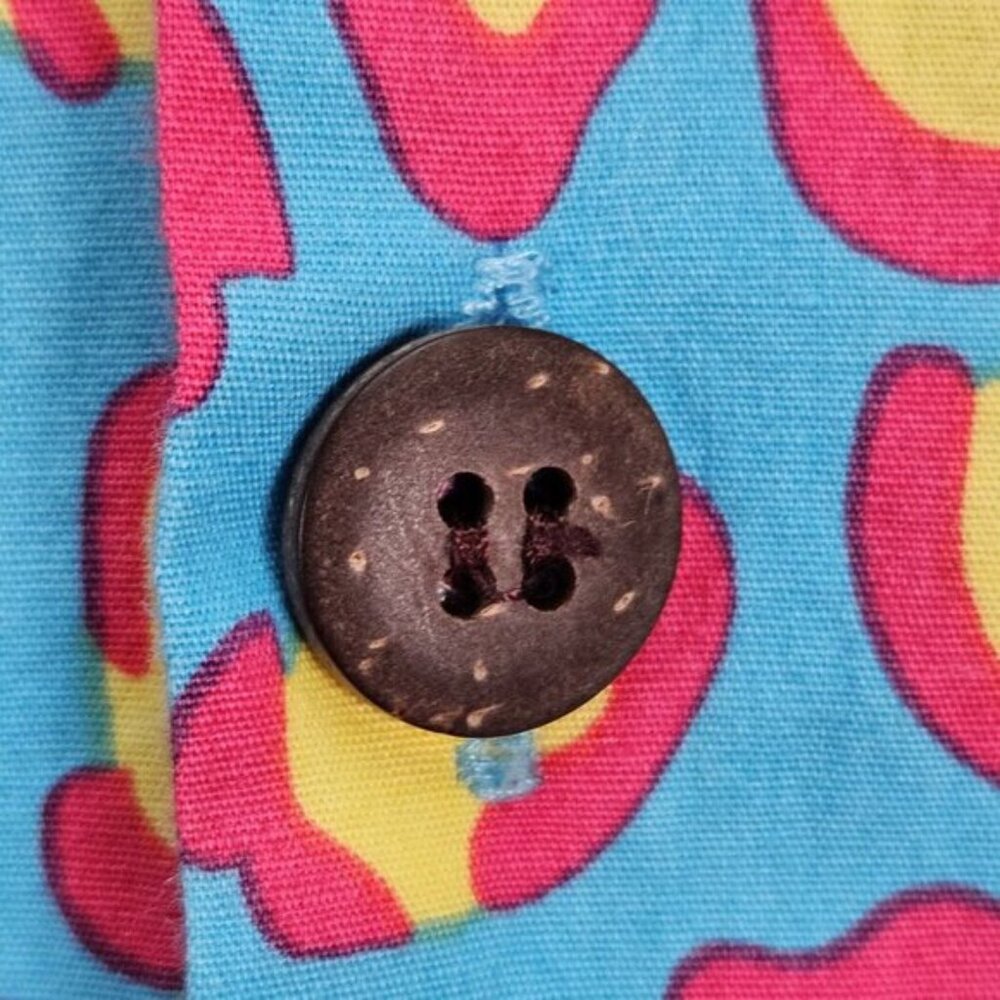 chenaski Shirt Cool Retro Style Pattern 60s 70s Look Funky Button-Down Mens Sz M - Picture 3 of 10